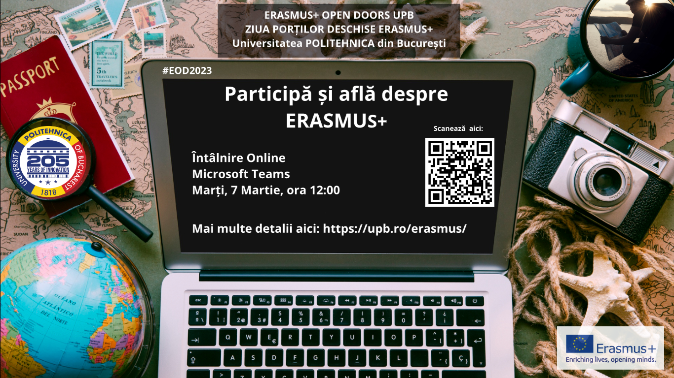 Concurs de selecţie pentru mobilităţile  Erasmus 2023-2024